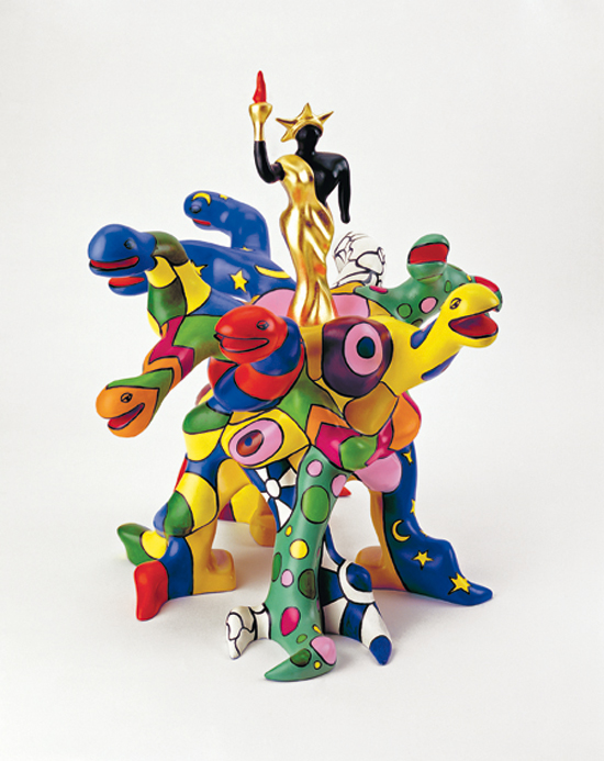 Tree of Liberty maquette 2000 48 x 50 x 54 cm polyester, peinture et feuilles d’or maquette Niki Charitable Art Foudation, Santee, USA © 2014 Niki Charitable Art Foundation, All rights reserved / Photo : Ed Kessler
