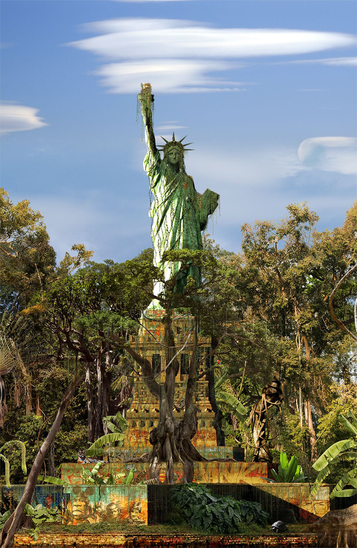 Chris Morin-Eitner-New York Babylon Global Park-Tirage Papier Métallique Kodak contrecollé-150 x 100 cm-2015 © Galerie W