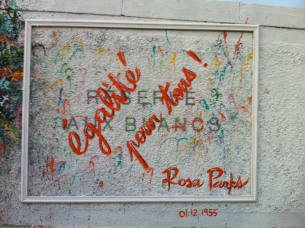 Rosa Parks fait le mur